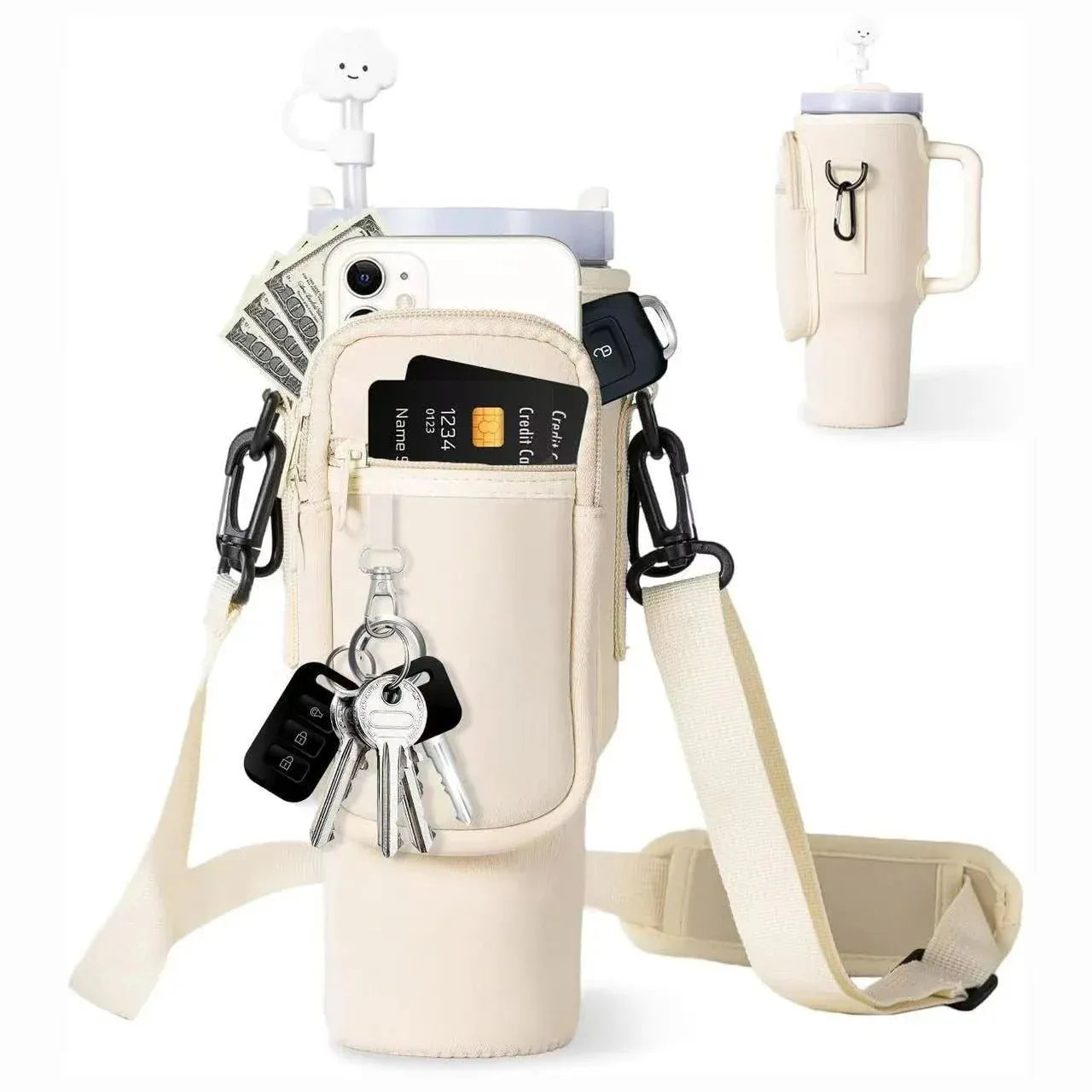 Neoprene Water Bottle Pouch Holder for Stanley 40oz. - Maison Novaire #