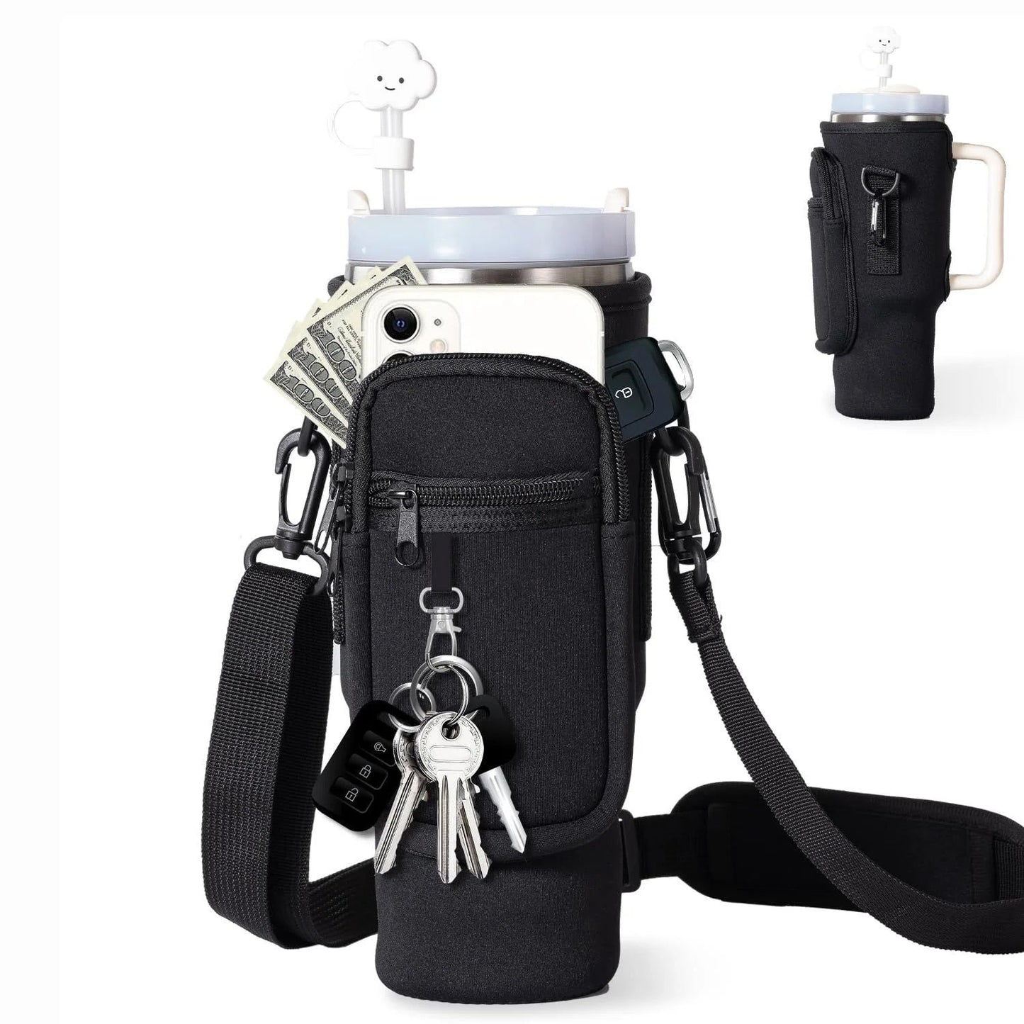 Neoprene Water Bottle Pouch Holder for Stanley 40oz. - Maison Novaire #