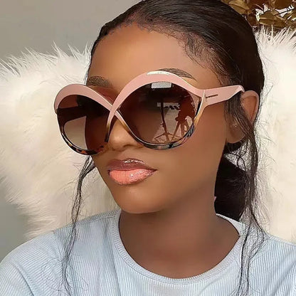 New Oversized Circular Frame Sunglasses for Women - Maison Novaire #