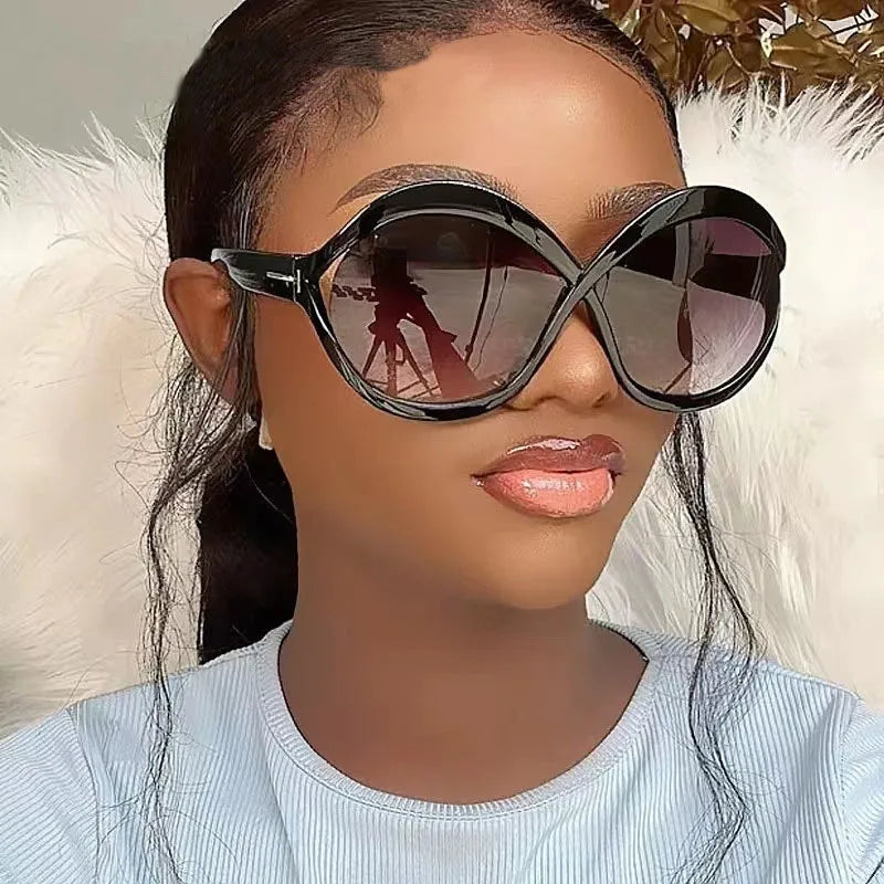 New Oversized Circular Frame Sunglasses for Women - Maison Novaire #