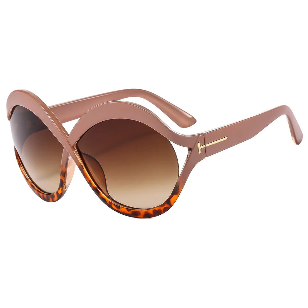 New Oversized Circular Frame Sunglasses for Women - Maison Novaire #