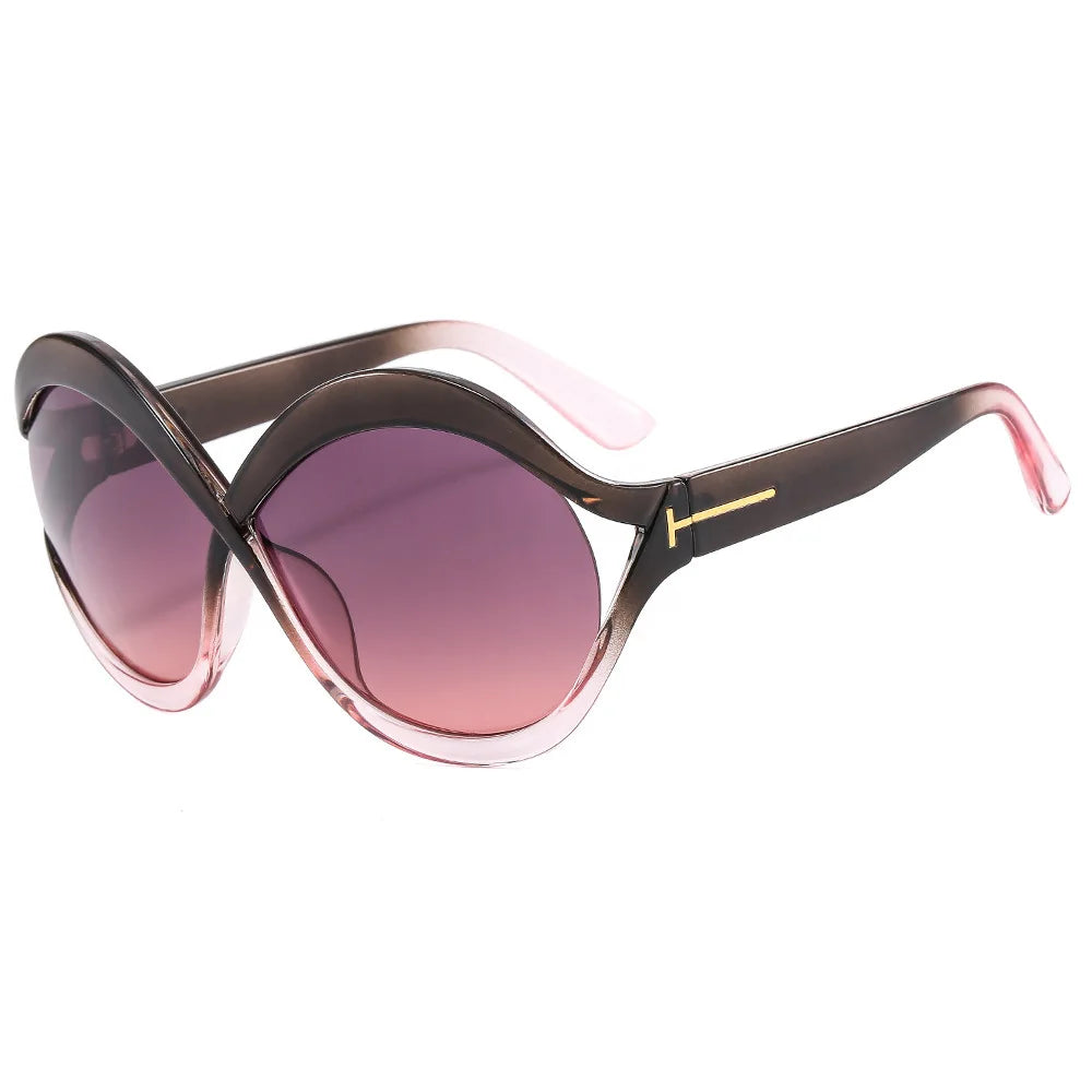 New Oversized Circular Frame Sunglasses for Women - Maison Novaire #