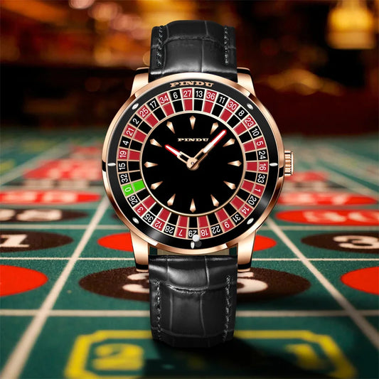 PINDU P6616 Roulette NH35 Automatic Watch | Arabic Numerals - Maison Novaire