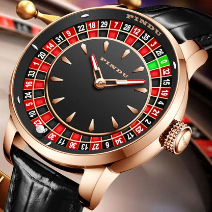 PINDU P6616 Roulette NH35 Automatic Watch | Arabic Numerals - Maison Novaire