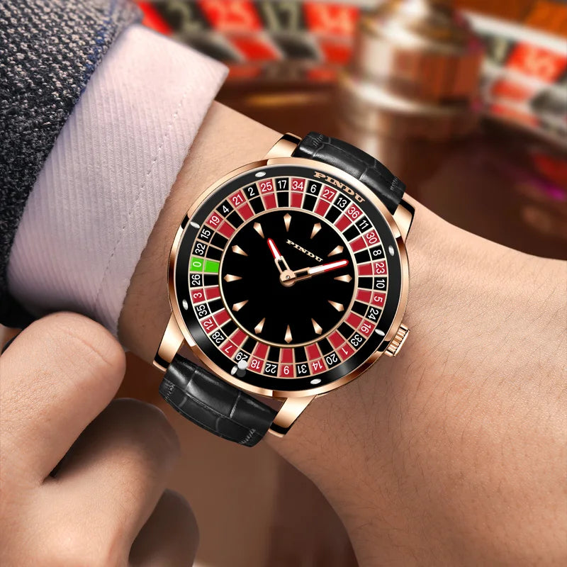 PINDU P6616 Roulette NH35 Automatic Watch | Arabic Numerals - Maison Novaire