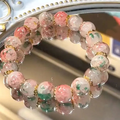 Peach Blossom Beaded Bracelet for Women - BLAKESTORE-NG