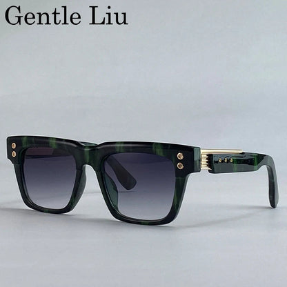 Polarized Square Punk Sunglasses Men UV400 - Maison Novaire #