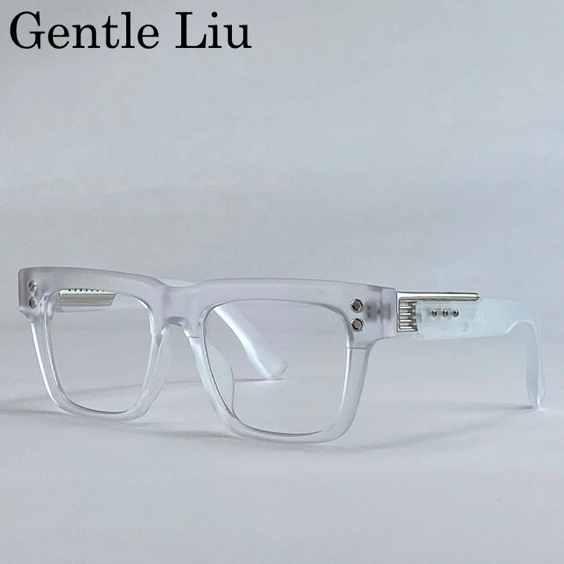 Polarized Square Punk Sunglasses Men UV400 - Maison Novaire #