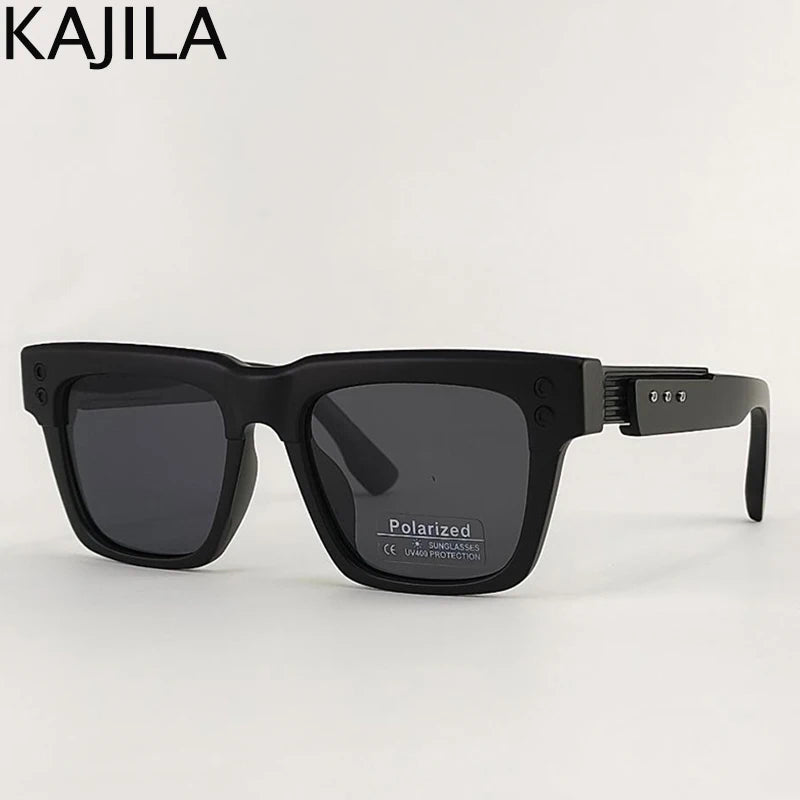 Polarized Square Punk Sunglasses Men UV400 - Maison Novaire #