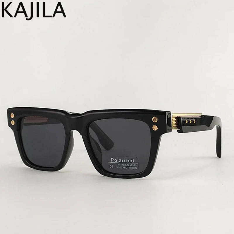 Polarized Square Punk Sunglasses Men UV400 - Maison Novaire #