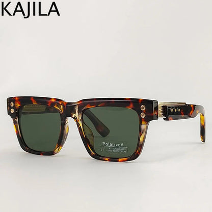 Polarized Square Punk Sunglasses Men UV400 - Maison Novaire #