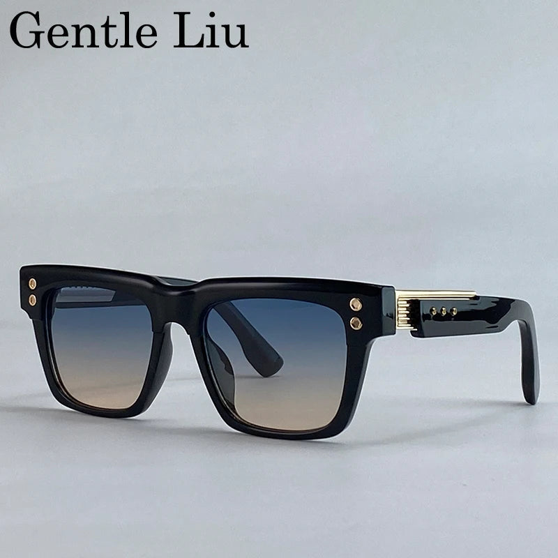 Polarized Square Punk Sunglasses Men UV400 - Maison Novaire #