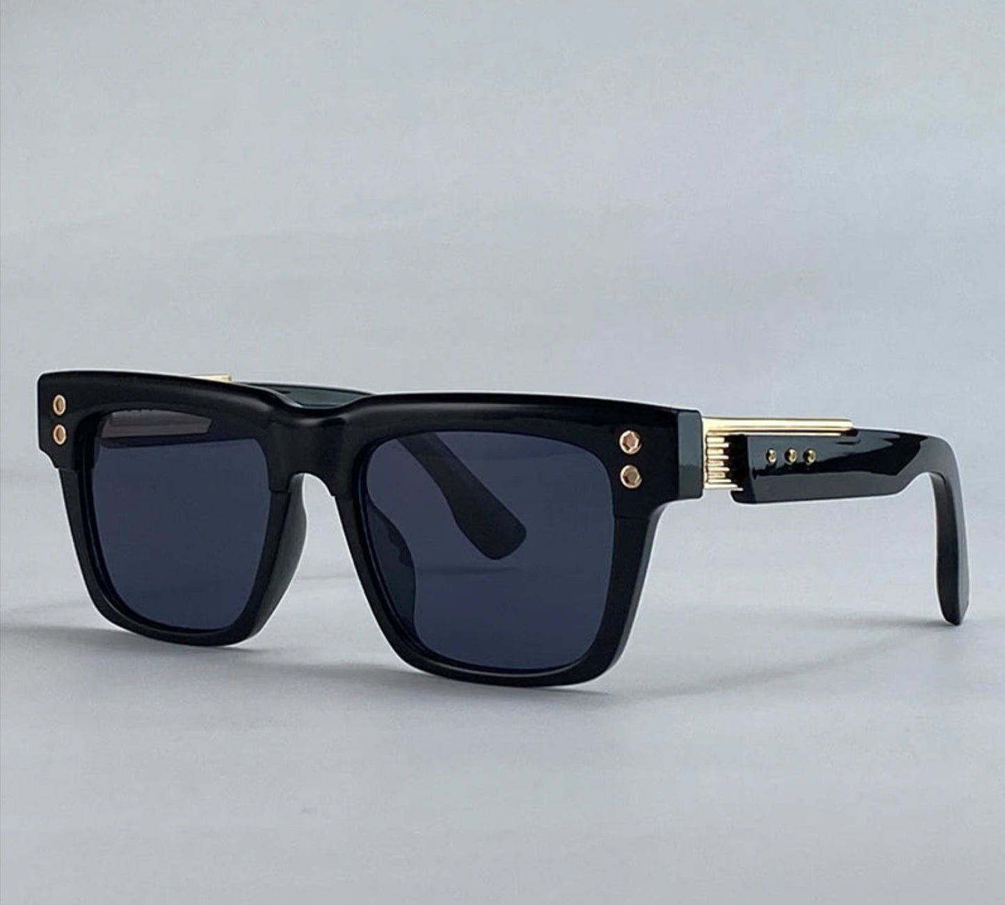 Polarized Square Punk Sunglasses Men UV400 - Maison Novaire #