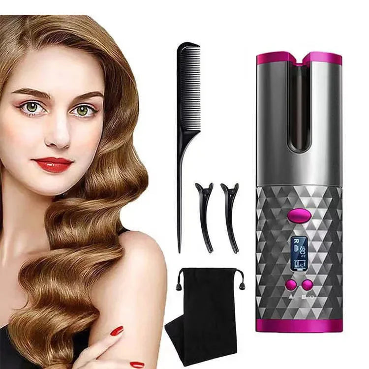 Portable Automatic Charging Hair Curler. - Maison Novaire #