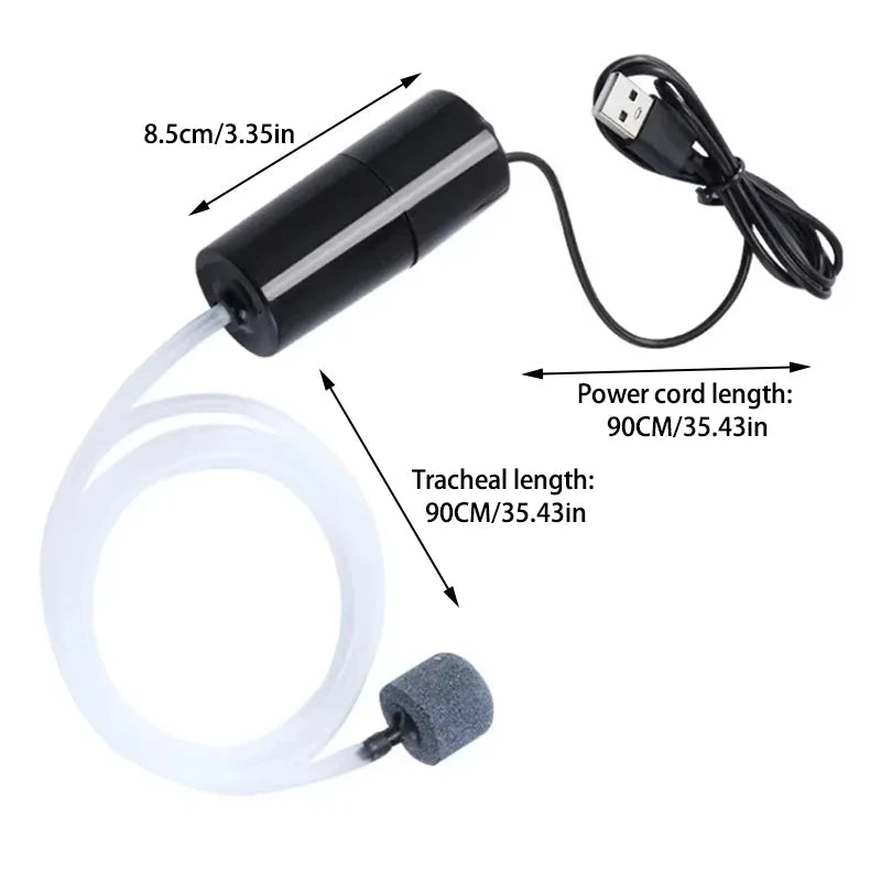 Portable USB Aquarium Air Pump - Maison Novaire #