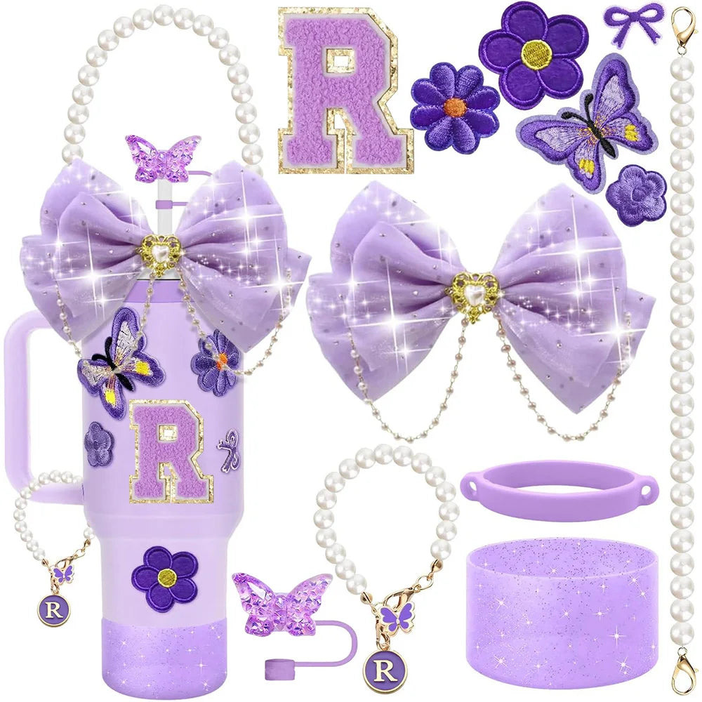 Purple 12pcs Cup Accessories Set for Stanley 40oz. - Maison Novaire #