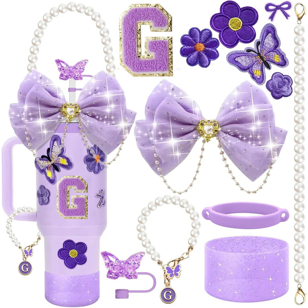 Purple 12pcs Cup Accessories Set for Stanley 40oz. - Maison Novaire #