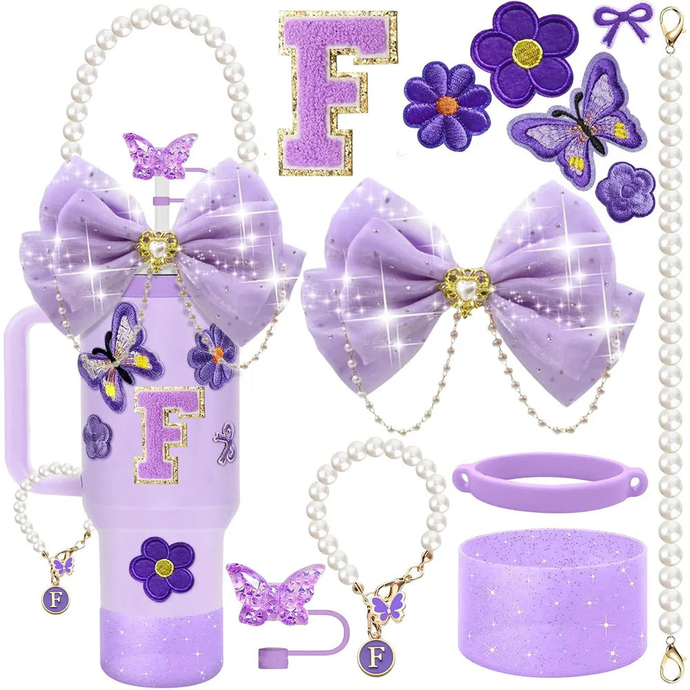 Purple 12pcs Cup Accessories Set for Stanley 40oz. - Maison Novaire #
