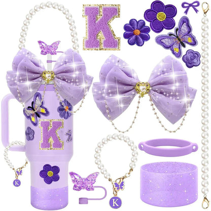 Purple 12pcs Cup Accessories Set for Stanley 40oz. - Maison Novaire #