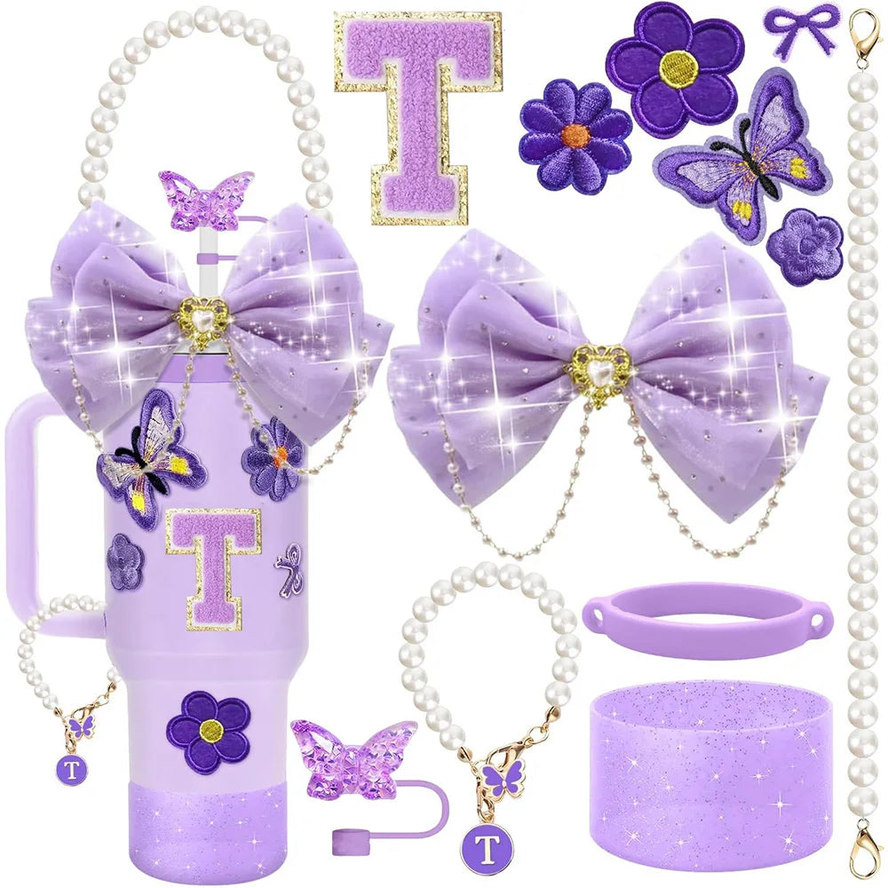 Purple 12pcs Cup Accessories Set for Stanley 40oz. - Maison Novaire #