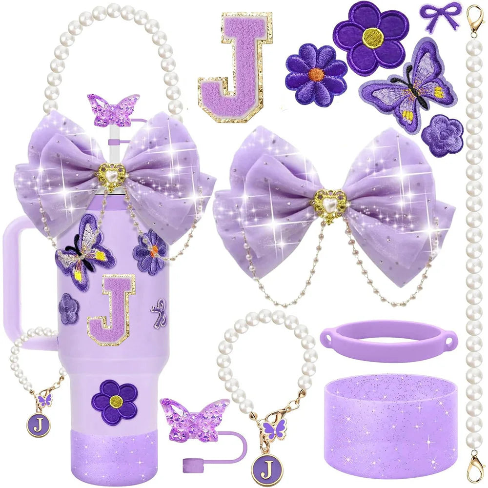 Purple 12pcs Cup Accessories Set for Stanley 40oz. - Maison Novaire #