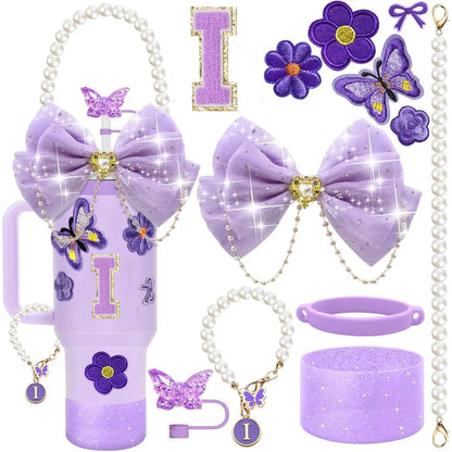 Purple 12pcs Cup Accessories Set for Stanley 40oz. - Maison Novaire #