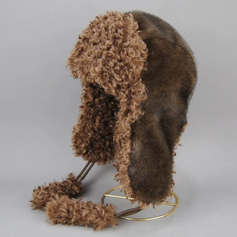 Real Fur Wool Ushanka Hat - Maison Novaire #