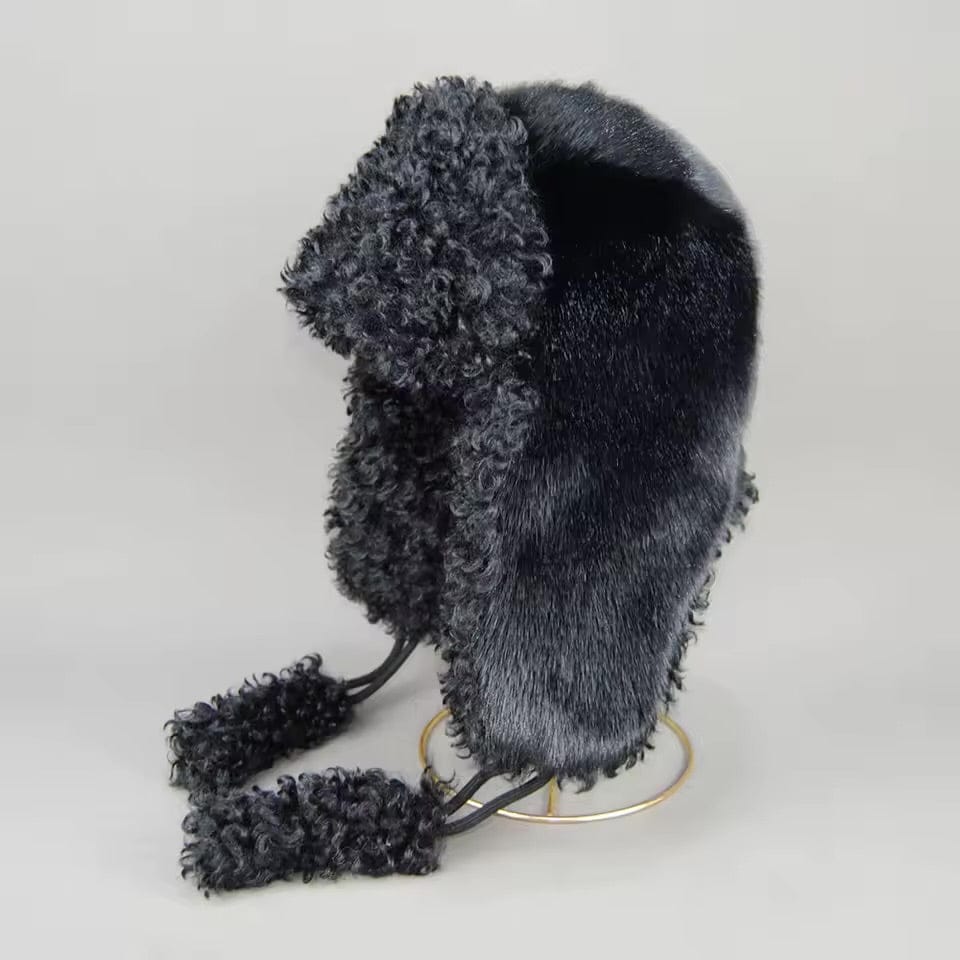 Real Fur Wool Ushanka Hat - Maison Novaire #