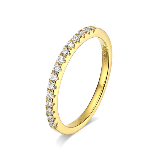 Real Moissanite Diamond Stackable Rings for Women. - Maison Novaire