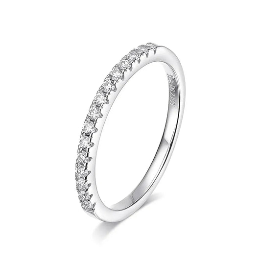 Real Moissanite Diamond Stackable Rings for Women. - Maison Novaire