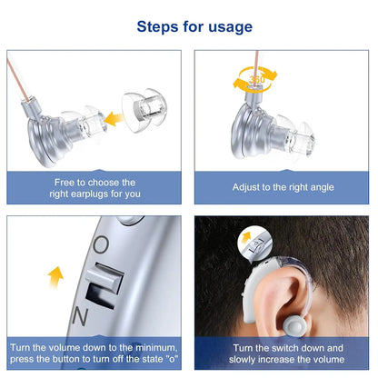 Rechargeable Hearing amplifier for the elderly - Maison Novaire #