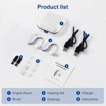 Rechargeable Hearing amplifier for the elderly - Maison Novaire #