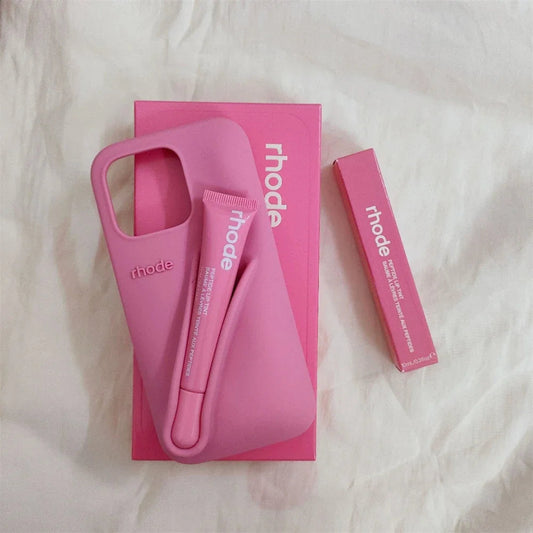 Rhode Lipstick Silicone DIY Phone Case For iPhone. - Maison Novaire