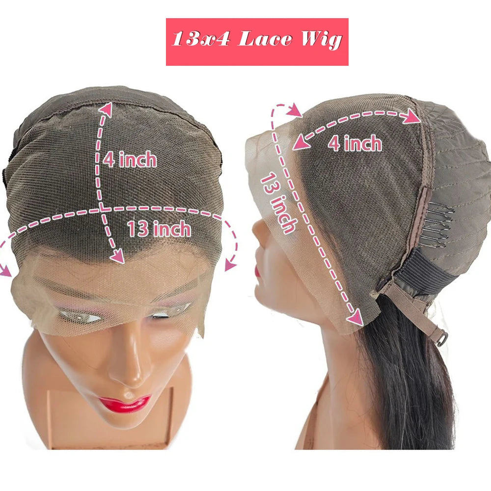 BOB Lace Front Wig Human Hair Straight.