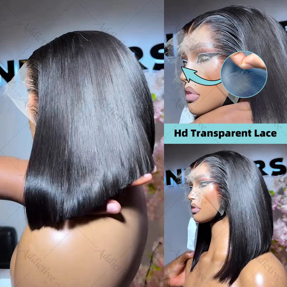 Straight Short Bob 13x4 Lace Frontal Wig