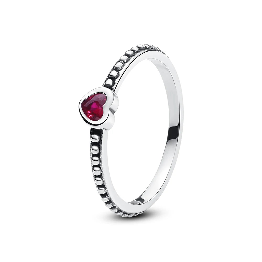 Love heart 925 Sterling Silver Rings For Women