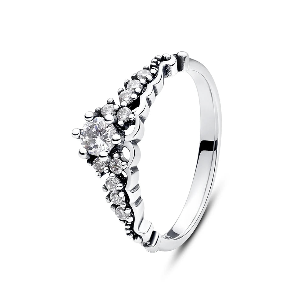 Love heart 925 Sterling Silver Rings For Women