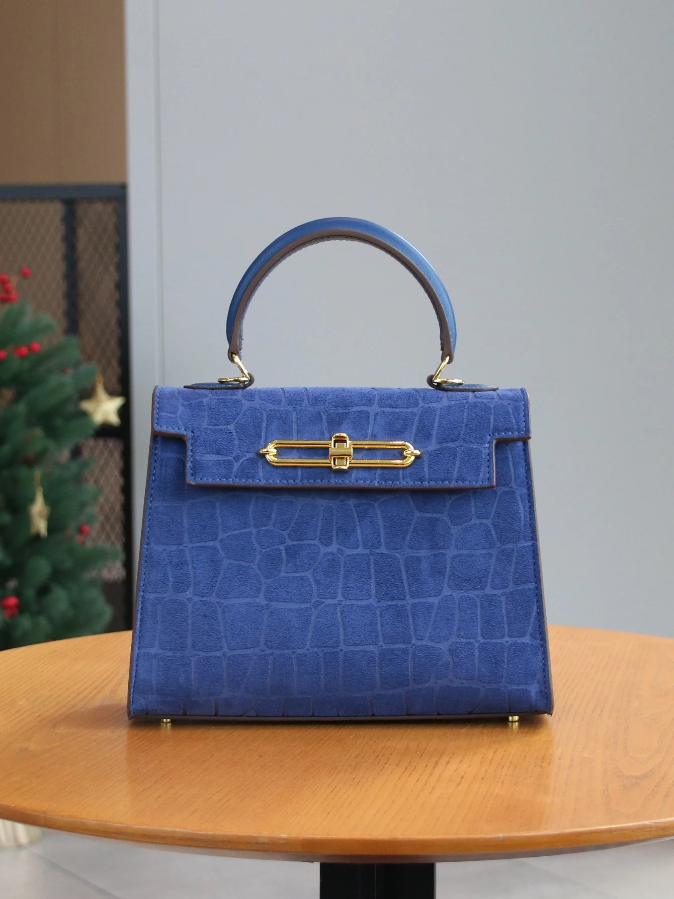 Fall/Winter Frosted Crocodile Fashion Handbag