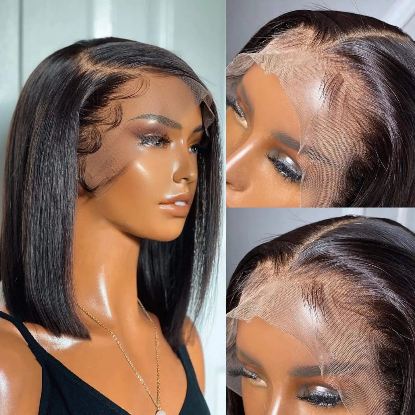 12Inch Bob Wig Human Hair Pre Plucked