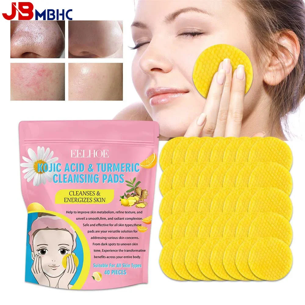 Turmeric Kojic Acid Exfoliating Cleansing Pads.