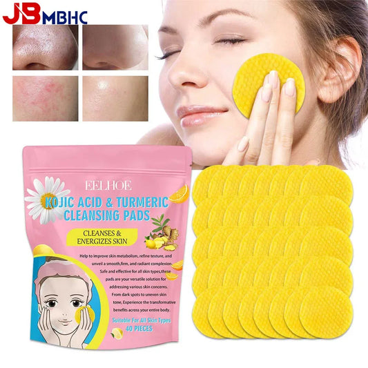 Turmeric Kojic Acid Exfoliating Cleansing Pads.