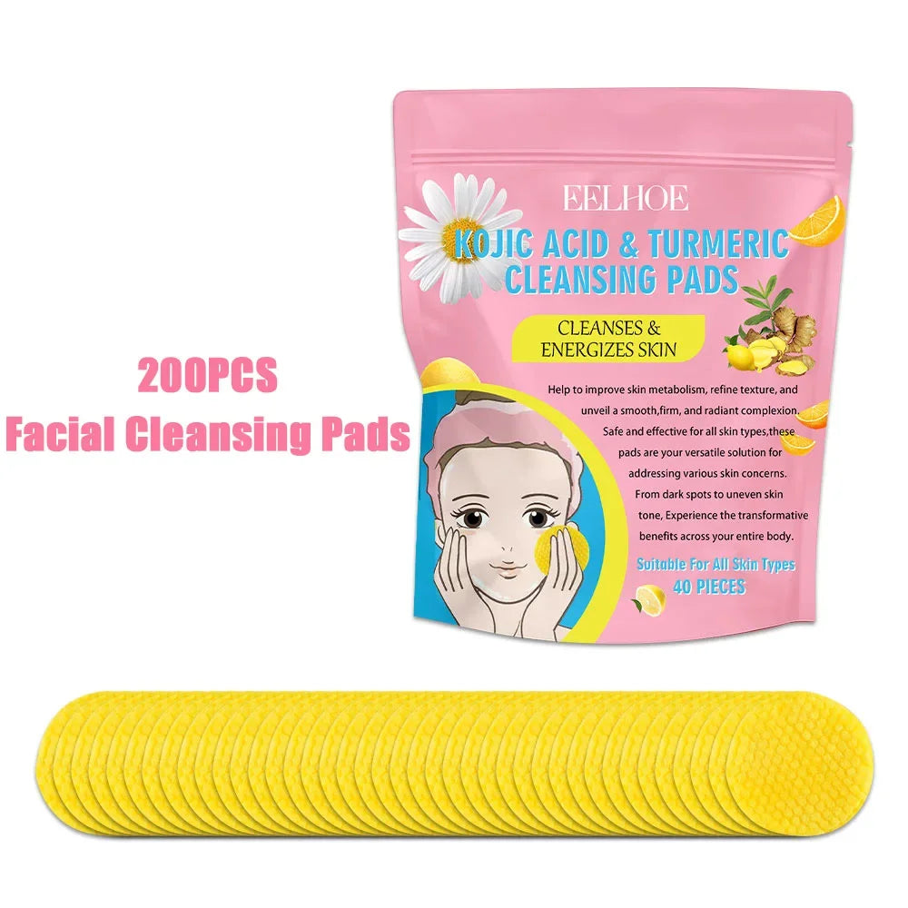 Turmeric Kojic Acid Exfoliating Cleansing Pads.