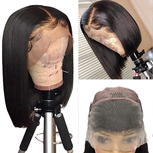 12Inch Bob Wig Human Hair Pre Plucked