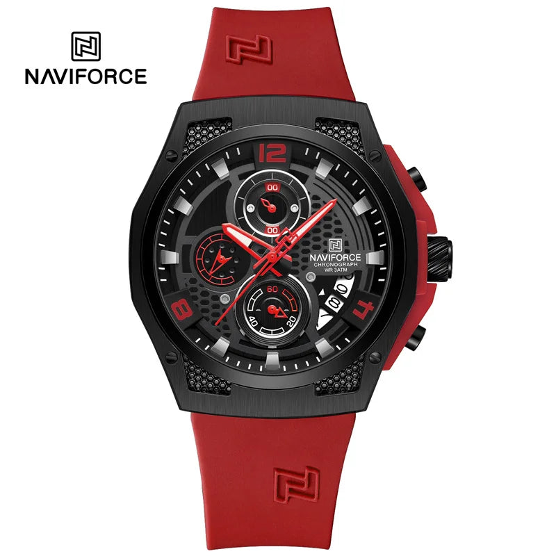 High Quality Luxury Original Men Watch with Silicone Strap.