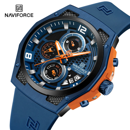 High Quality Luxury Original Men Watch with Silicone Strap.