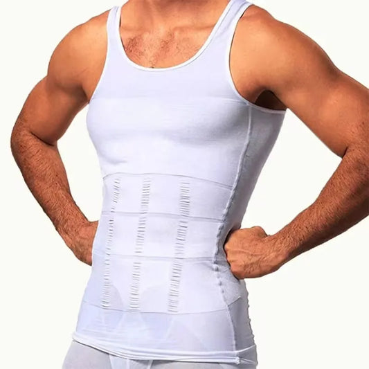 Men Body Shaper and Undershirt Compression Vest.