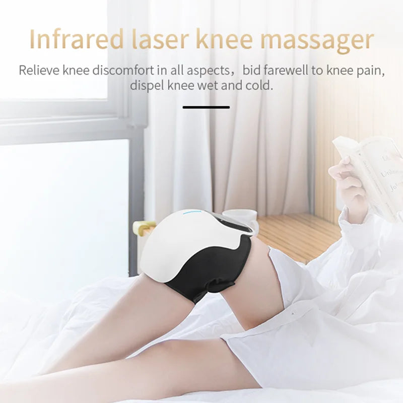 Knee Massager with LED Display. Heat and Kneading for Pain Relief. Rechargeable with Infrared Heated Vibration Tool. Arthritis Massagers