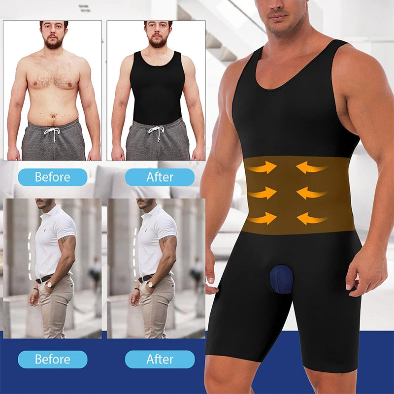 Men Full Body Shape wear Waist Trainer Underwear.