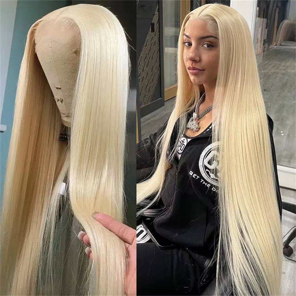 Straight 613 Blonde 13x6 HD Lace Front Human Hair