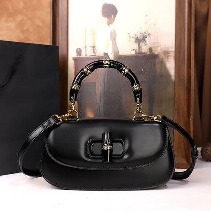Die neue Bambusgelenk-Handtasche 2025 ist eine vielseitige und hochwertige kleine Umhängetasche für Damen